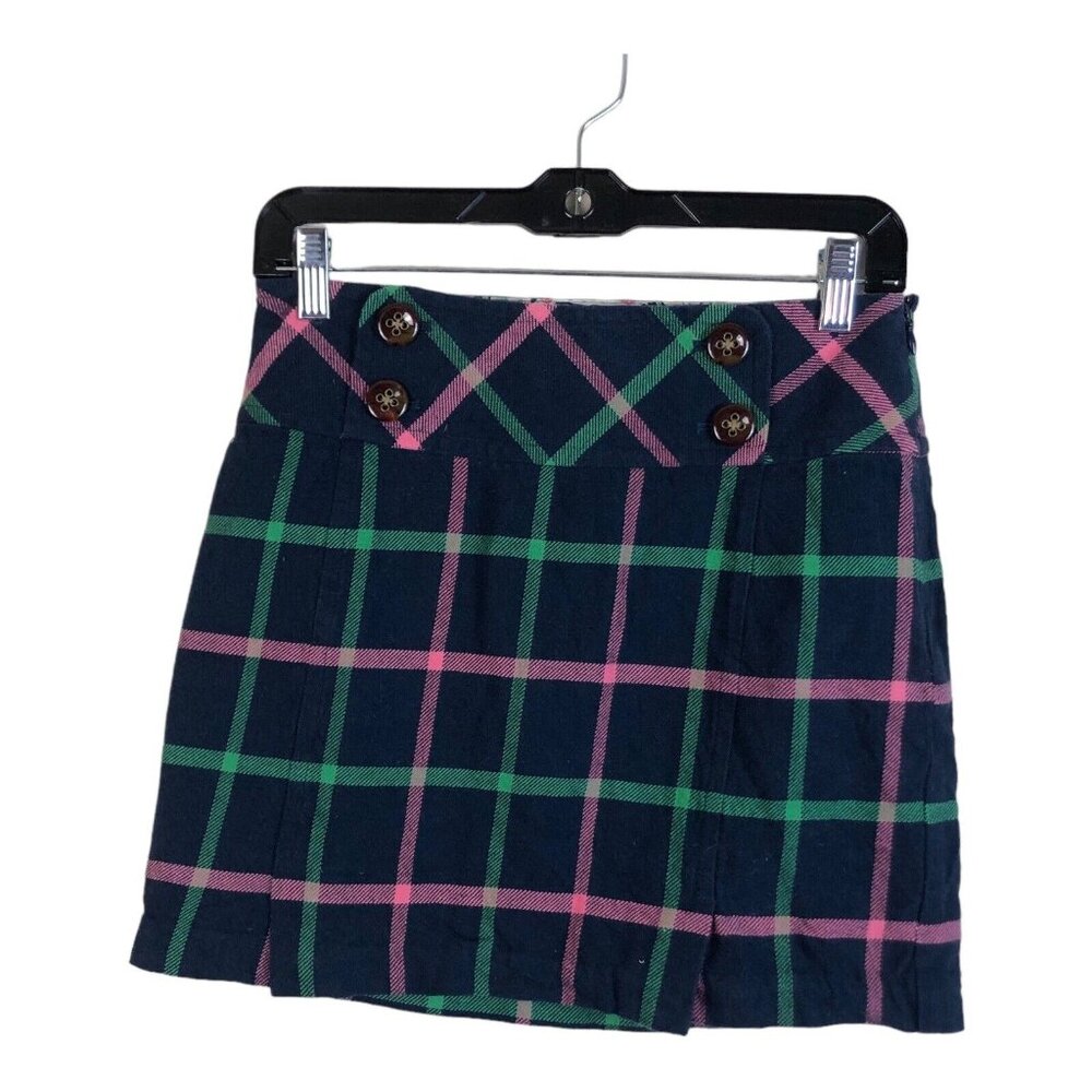 Vinyard Vine 2 Mini Skirt Plaid School Preppy Check All Over Print